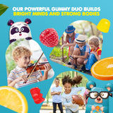 DR. MORITZ Kids Magnesium Gummies displayed with fresh fruits