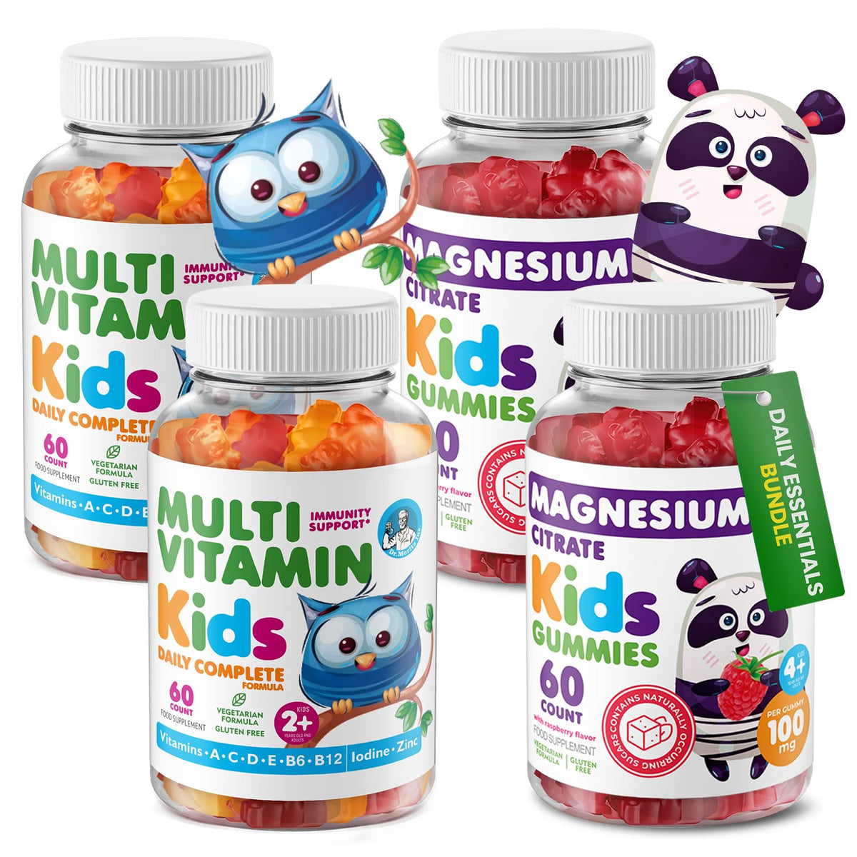 DR. MORITZ Kids Magnesium Gummies front view with packaging