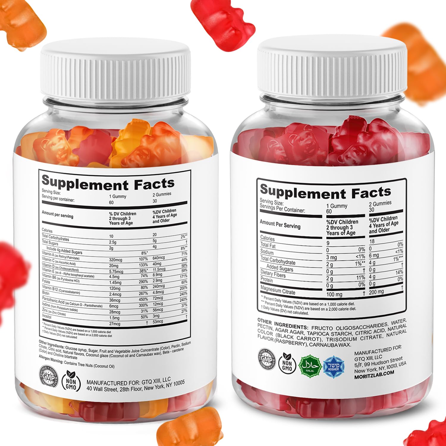 DR. MORITZ Kids Multivitamin gummies in assorted flavours