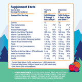 DR. MORITZ Kids Multivitamin Gummies nutritional information label