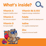 DR. MORITZ Kids Multivitamin Gummies on a colourful background