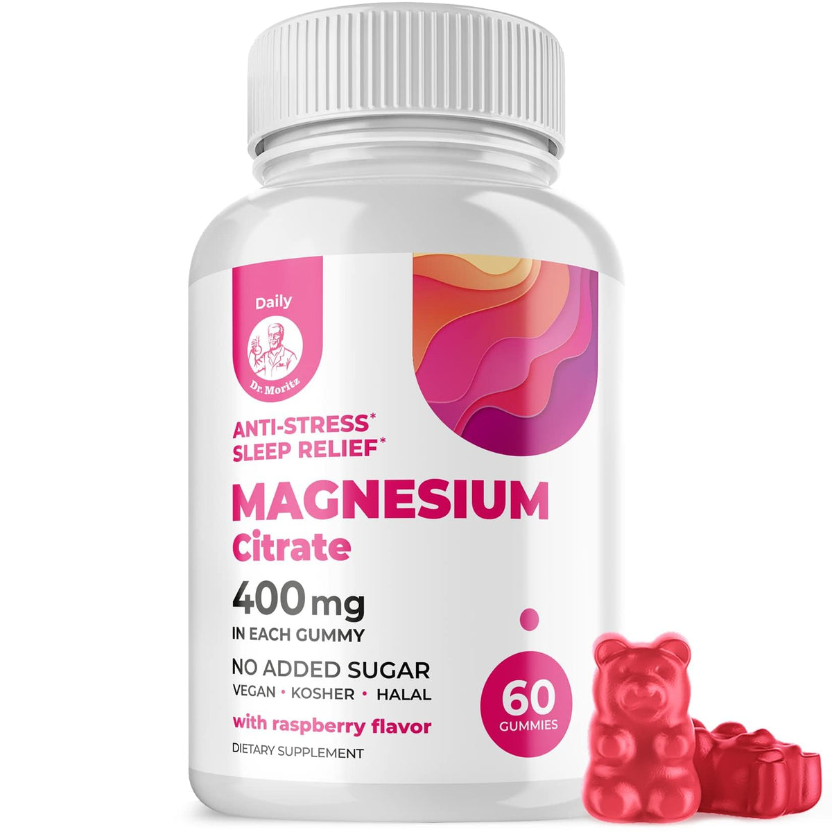 DR. MORITZ Magnesium Gummies 180g front view packaging