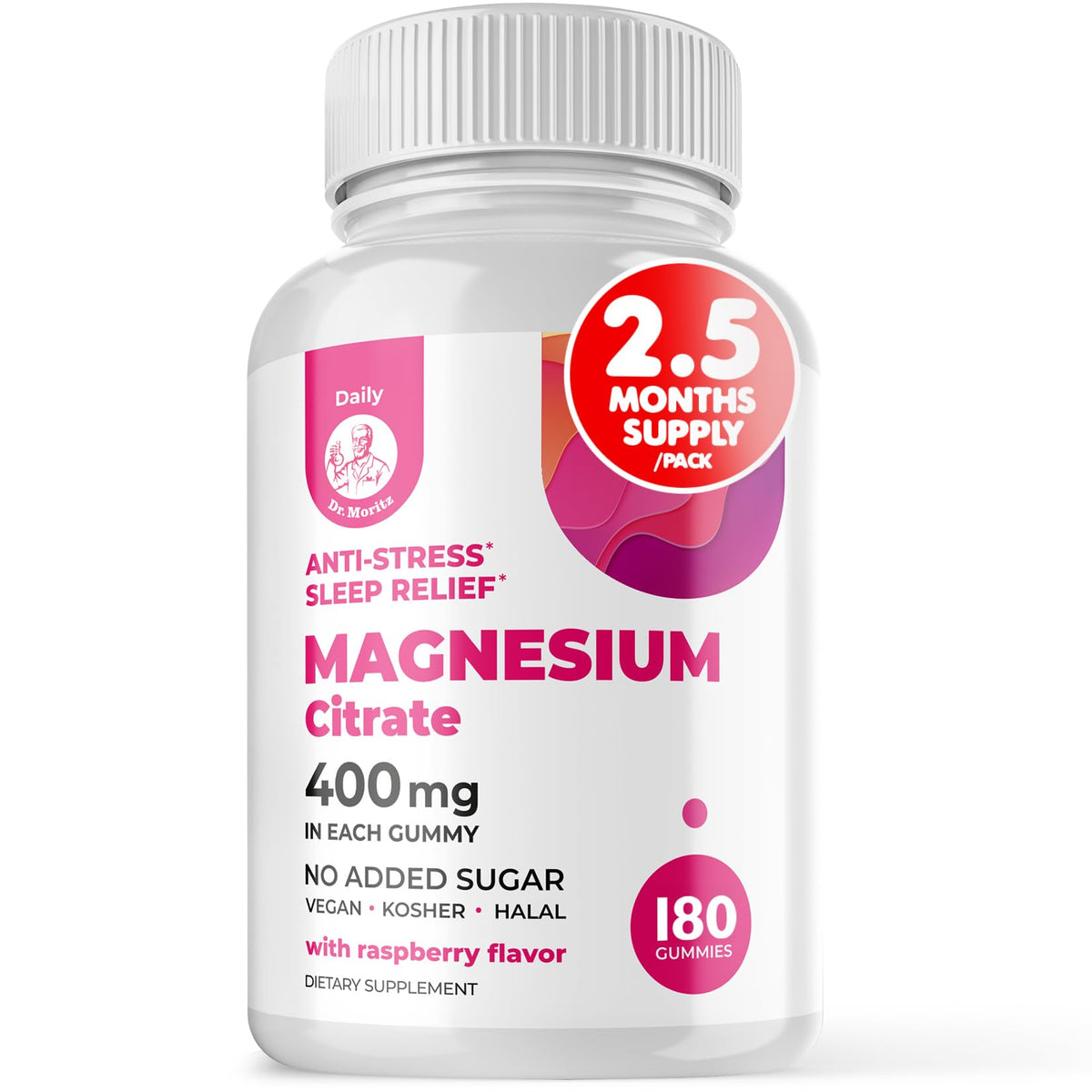 DR. MORITZ Magnesium Gummies 400mg front view