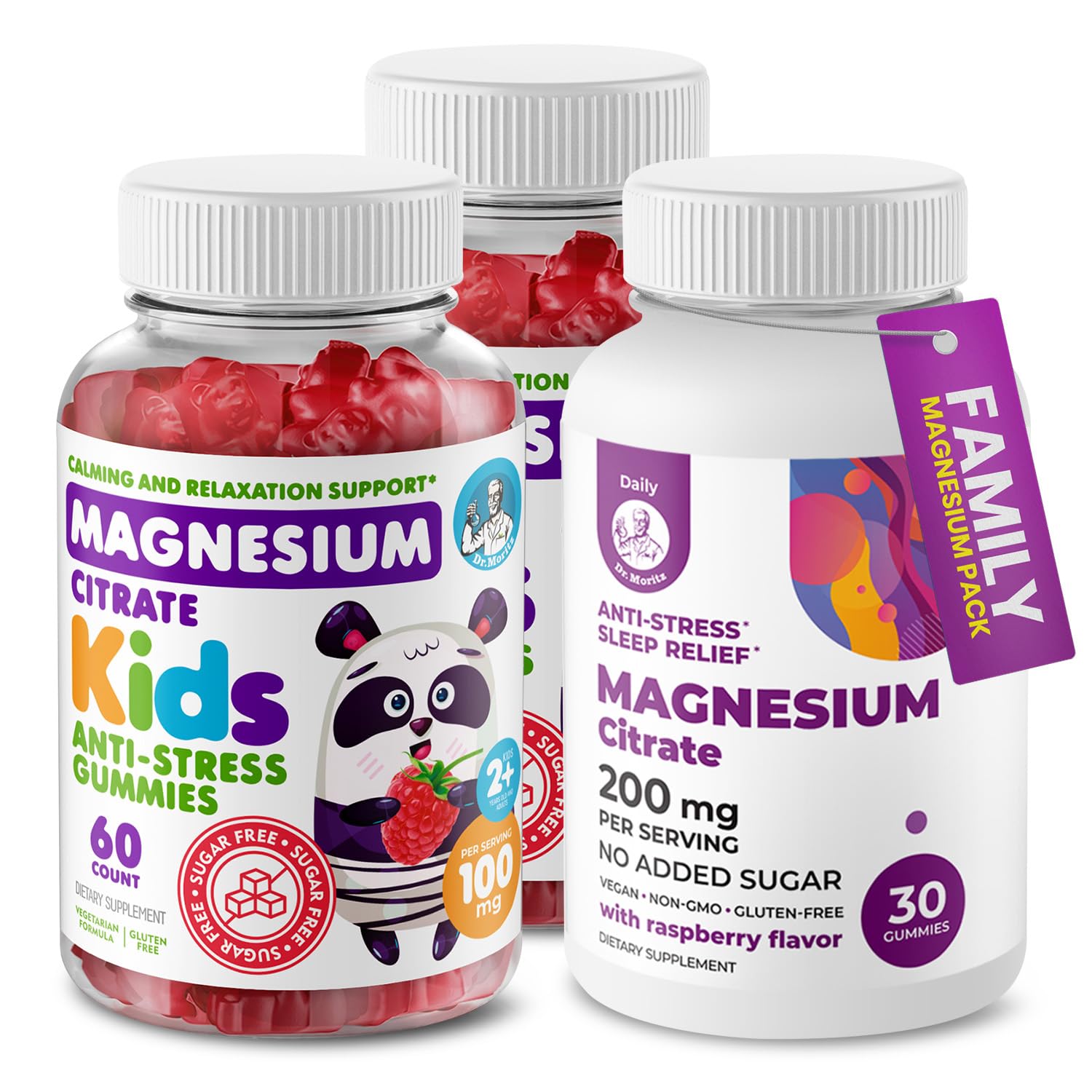 DR. MORITZ Magnesium Gummies 490g front view