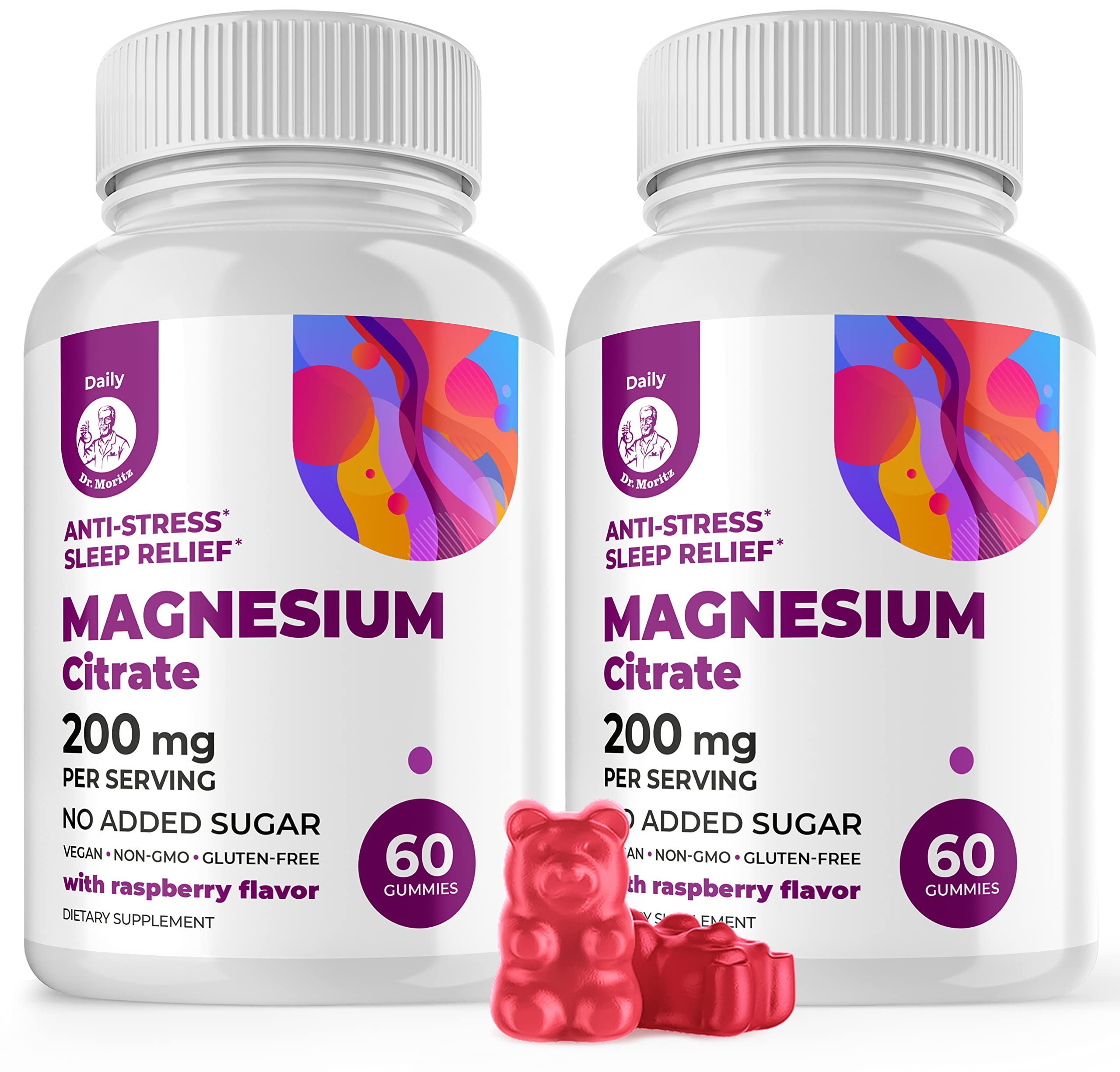 DR. MORITZ Magnesium Gummies 60 Count front view