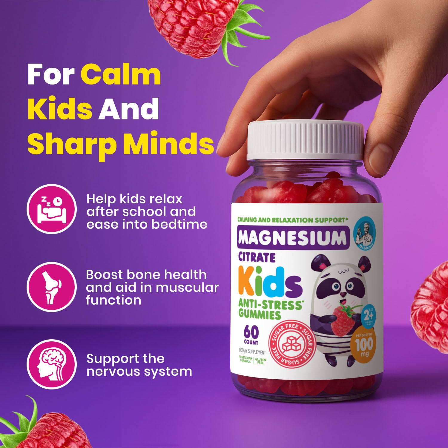DR. MORITZ Magnesium Gummies in a bowl