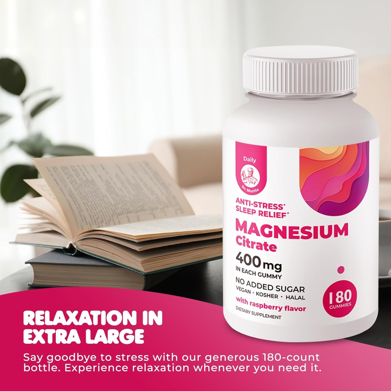 DR. MORITZ Magnesium Gummies in a bowl