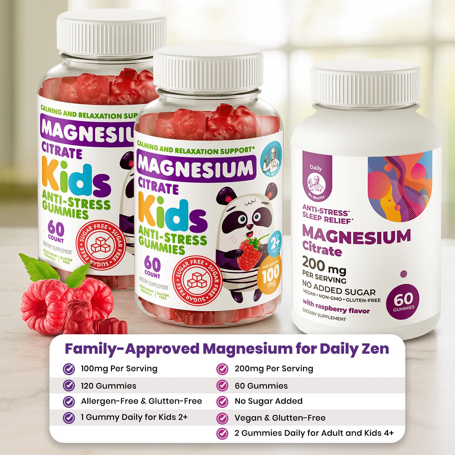 DR. MORITZ Magnesium Gummies nutritional information