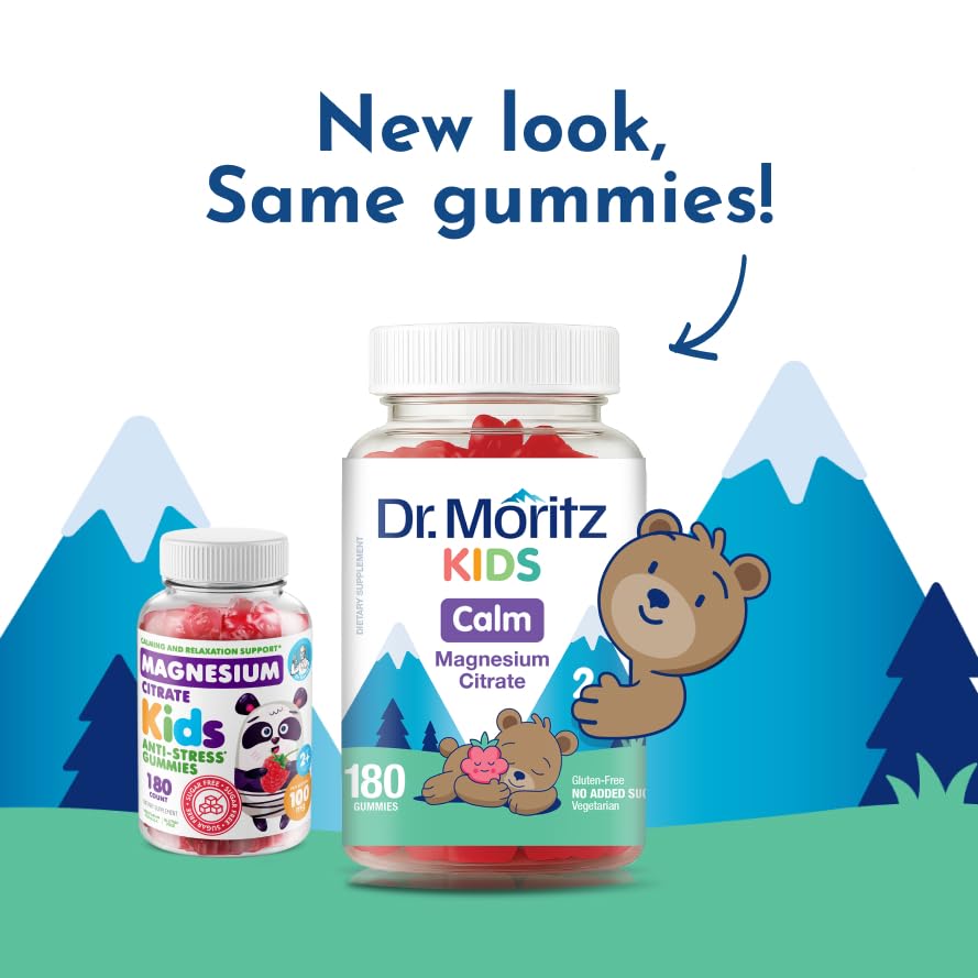 DR. MORITZ Magnesium Gummies on a wooden table