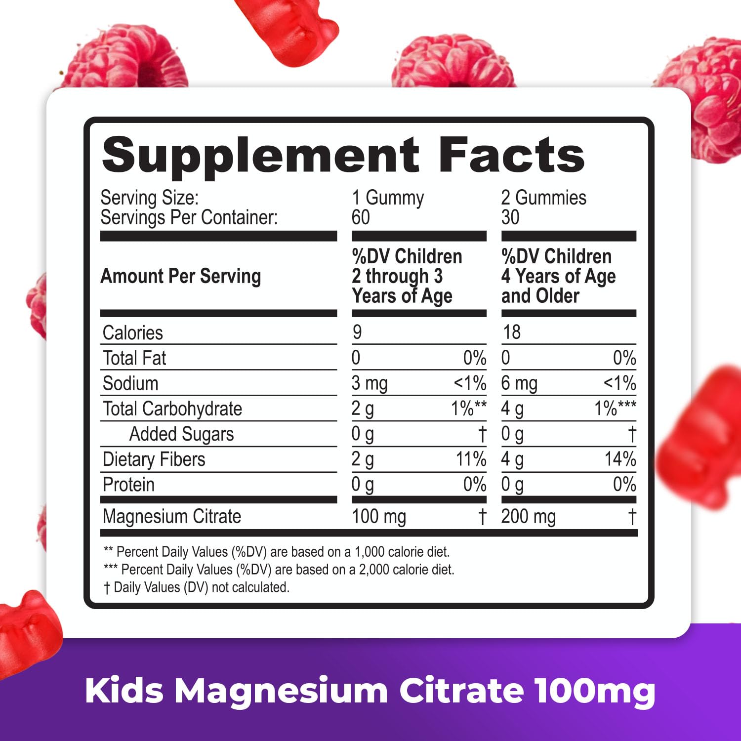 DR. MORITZ Magnesium Gummies packaging side view