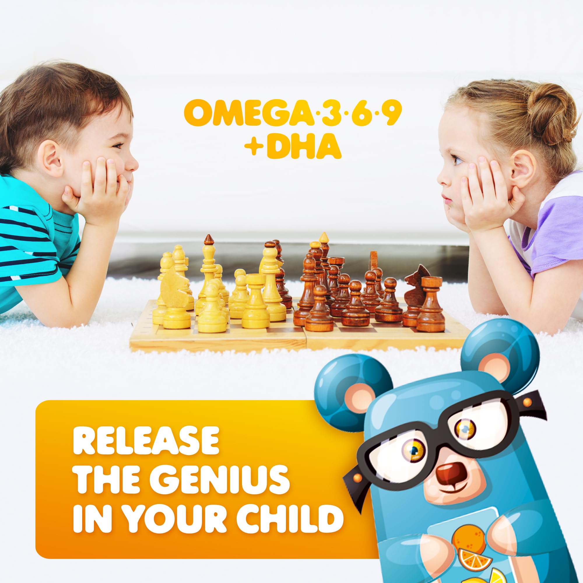 DR. MORITZ Omega 3 Gummies for Kids close-up of gummies