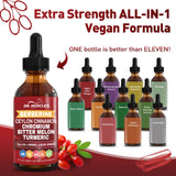 DR. MUSCLE'S Berberine Liquid Drops bottle with dropper