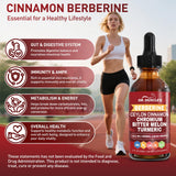 DR. MUSCLE'S Berberine Liquid Drops lifestyle scene on kitchen counter