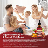 DR. MUSCLE'S Berberine Liquid Drops showing nutritional information
