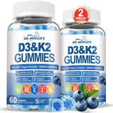 DR. MUSCLE'S D3K2 Liquid-Filled Gummies bottle front view