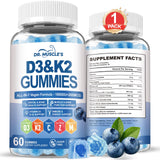 DR. MUSCLE'S Vitamin D3K2 Gummies bottle front view