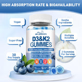 DR. MUSCLE'S Vitamin D3K2 Gummies packaging details