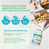 Dr. Olivia Naturals Magnesium Glycinate Supplement 300mg capsule close-up