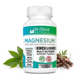 Dr. Olivia Naturals Magnesium Glycinate Supplement 300mg front view