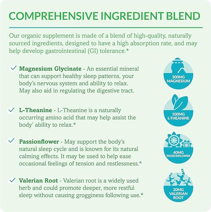 Dr. Olivia Naturals Magnesium Glycinate Supplement 300mg packaging