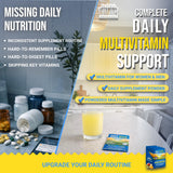 Dr. Price's Daily Vites powdered drink mix in a glass of water