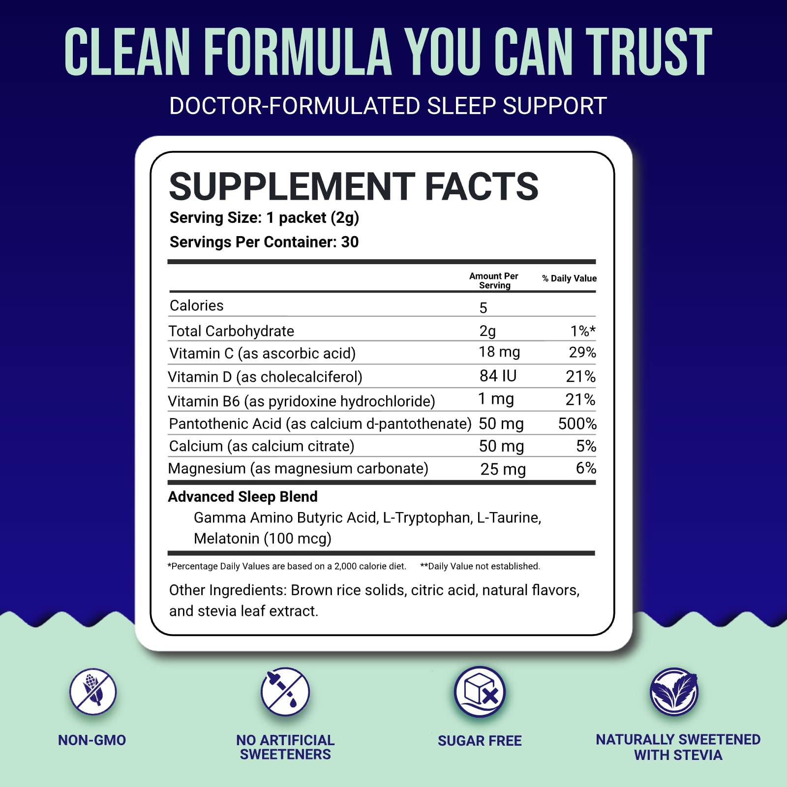 Dr. Price's Vitamins Sleep Aid Powder mixed with water