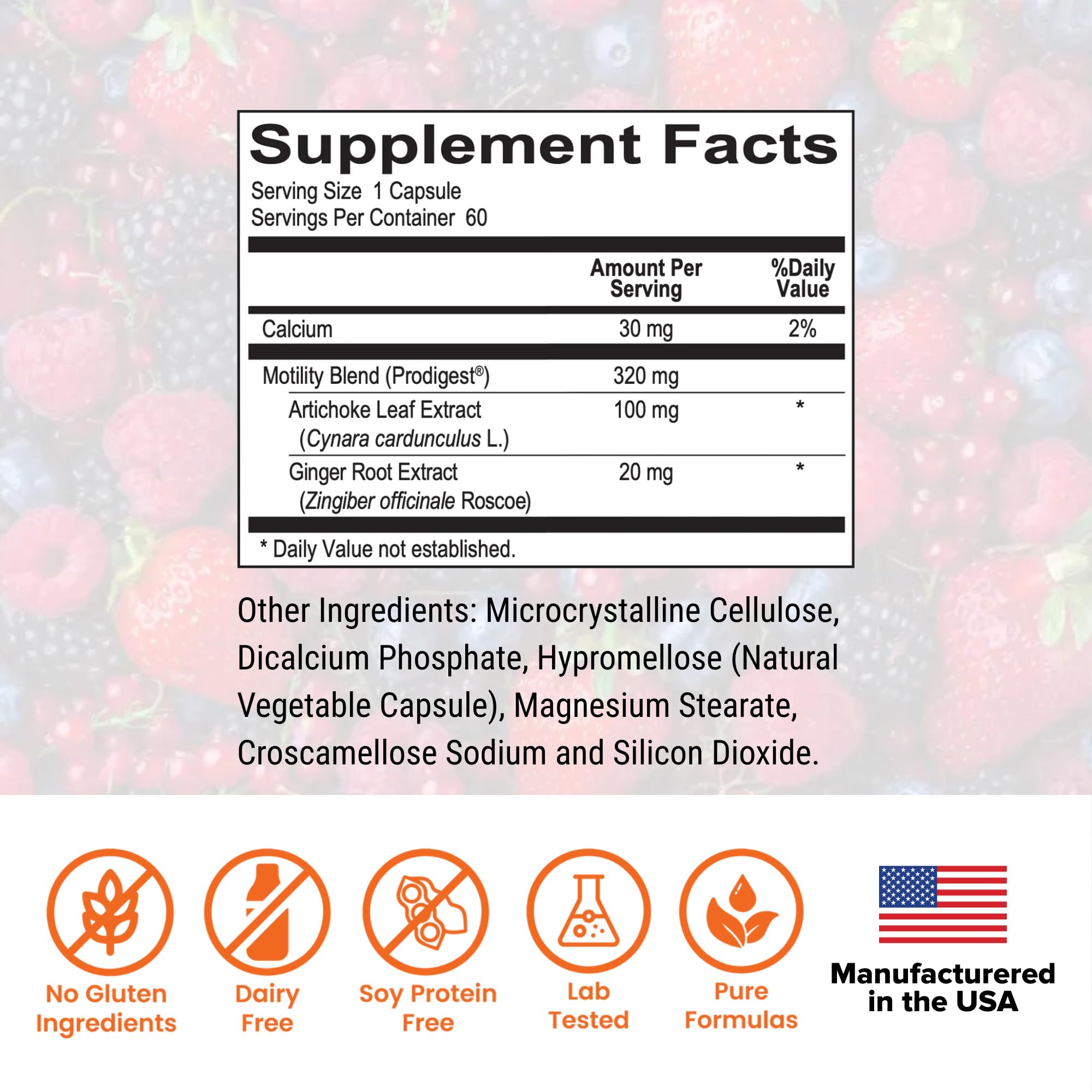 Dr. Rajsree Motility Activator capsules in a hand