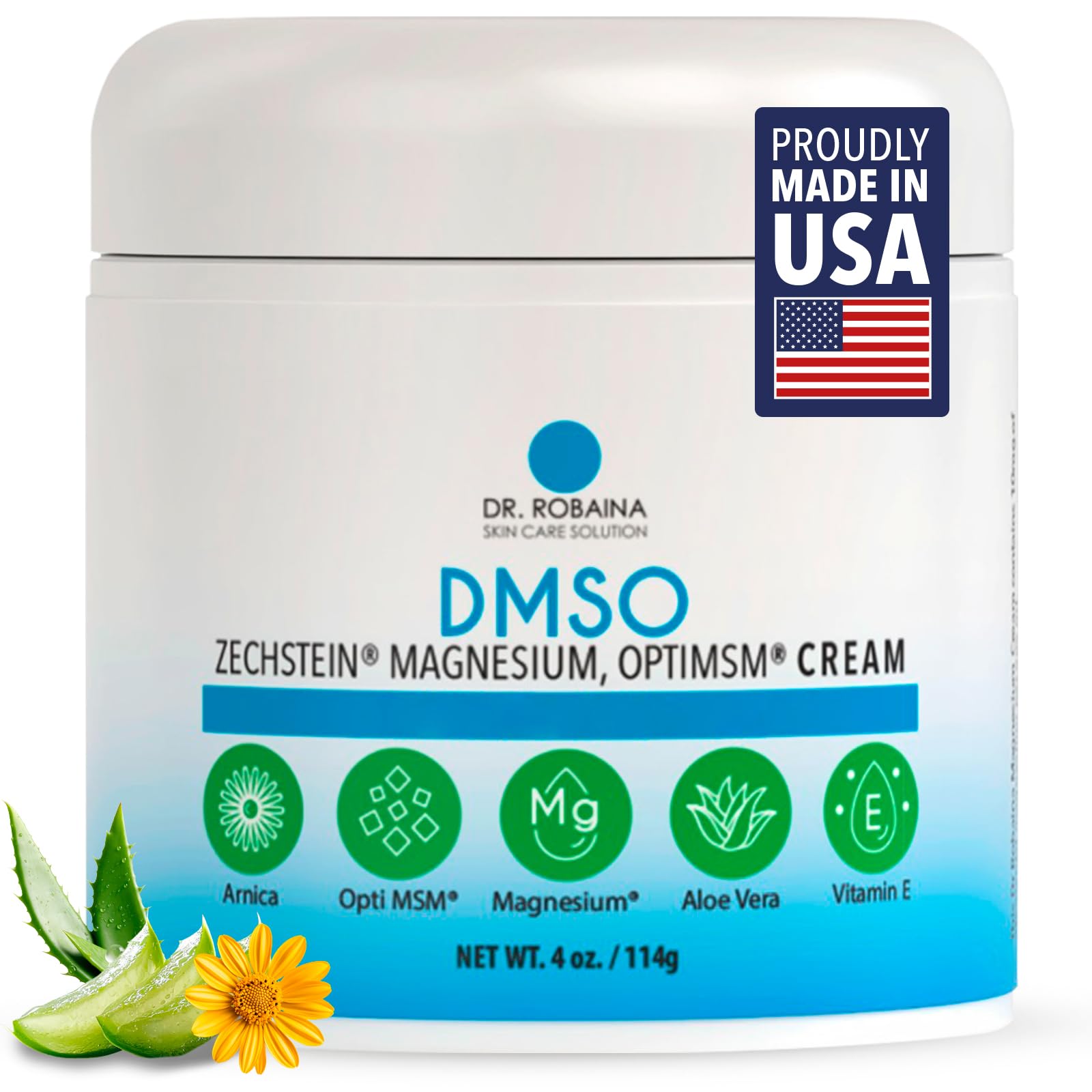 Dr. Robaina DMSO Cream front view with packaging