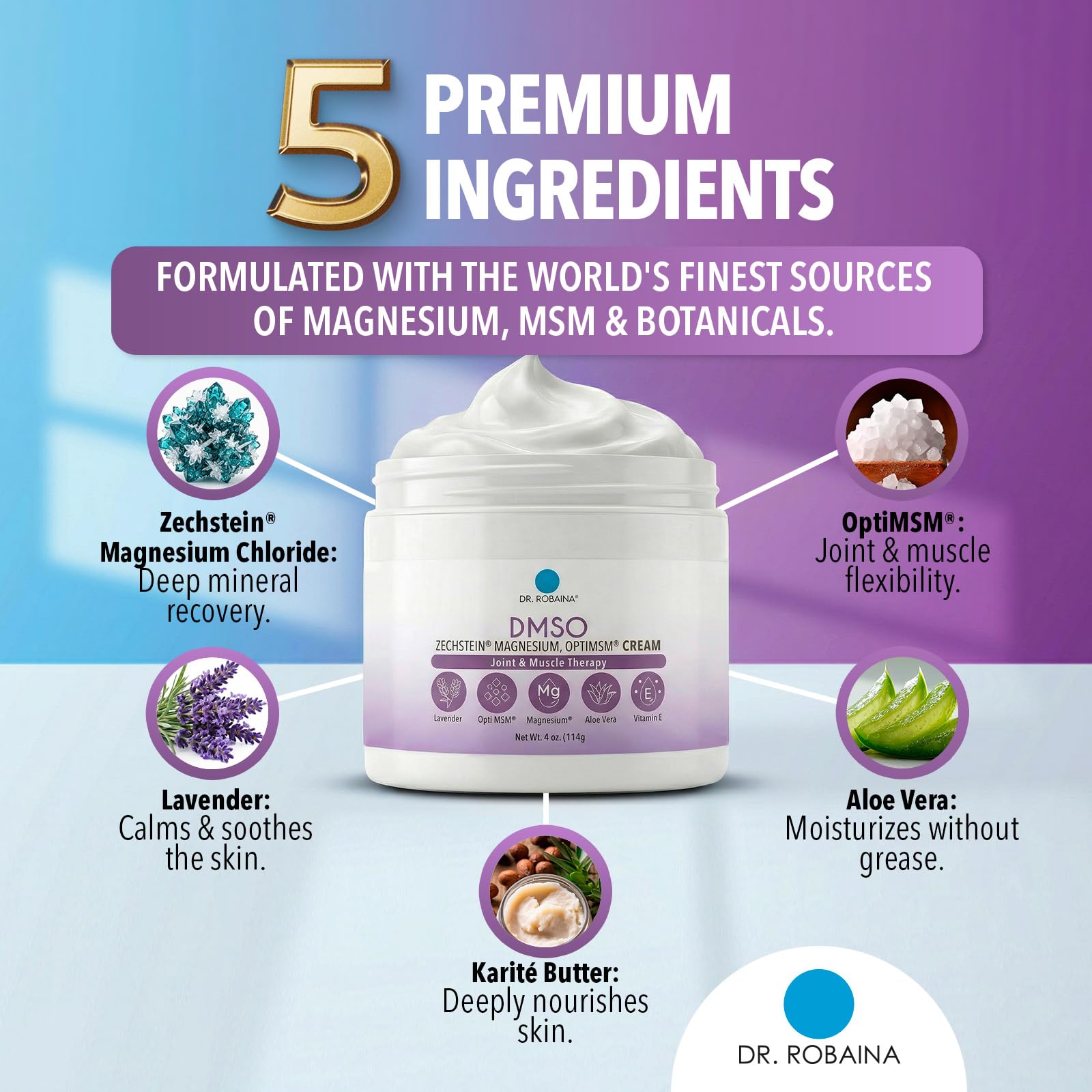 Dr. Robaina Lavender DMSO Cream close-up of texture