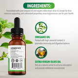 Dr. Robaina Oregano Oil with fresh oregano leaves