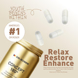 DR.ROSER Golden Capsules on a wooden table