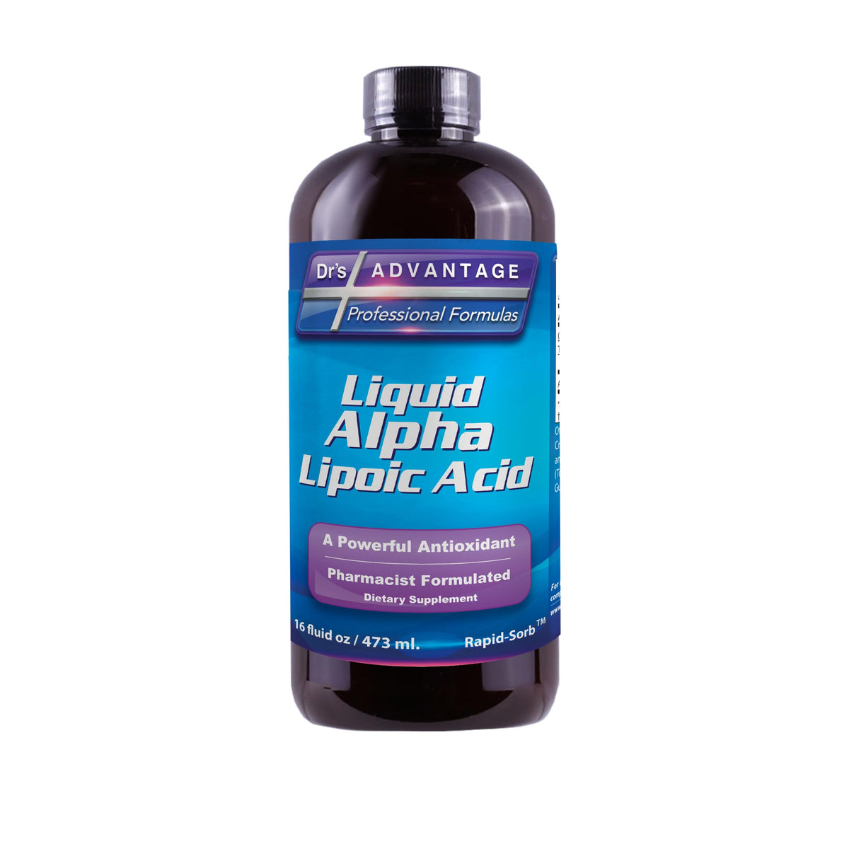 Dr's Advantage Alpha Lipoic Acid Liquid Supplement front view