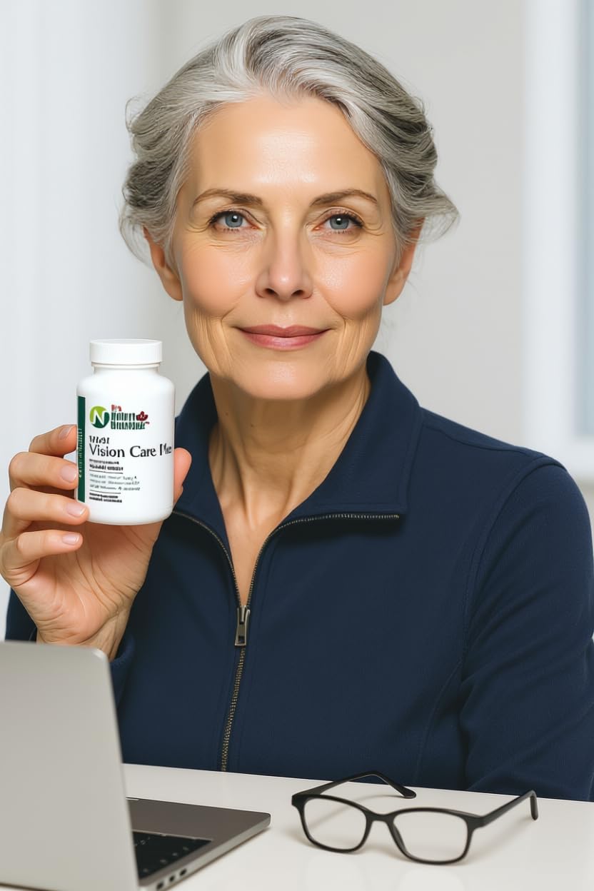 Dr's Nature & Nutrition Eye Vitamins on a wooden table