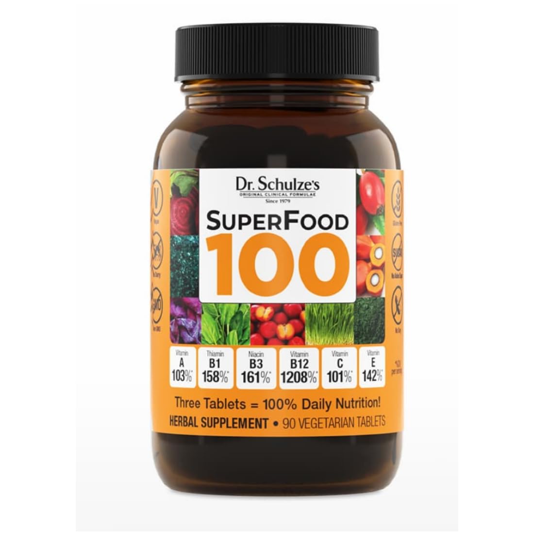 Dr. Schulze's SuperFood 100 front view packaging