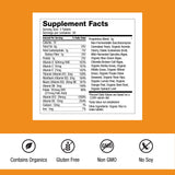 Dr. Schulze's SuperFood 100 side view with ingredients listed