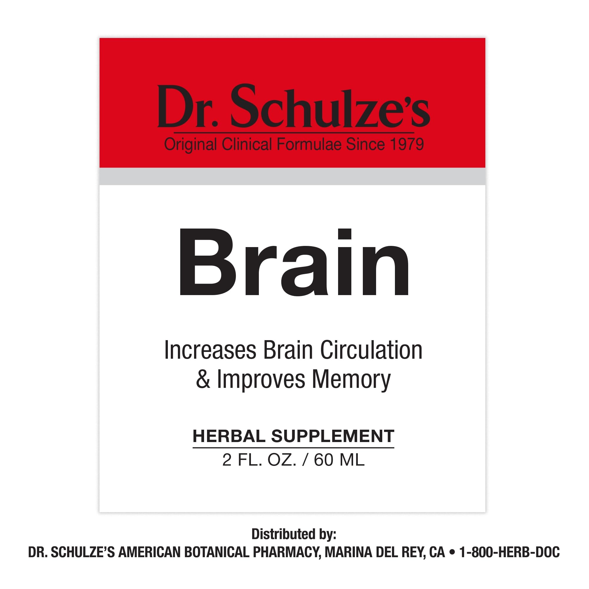 Dr. Schulze's Vegan Brain Formula Ginkgo Biloba 118g ingredients list
