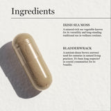 Dr. Sebi's Cell Food Blended Vitamin & Mineral Supplement capsule on a spoon