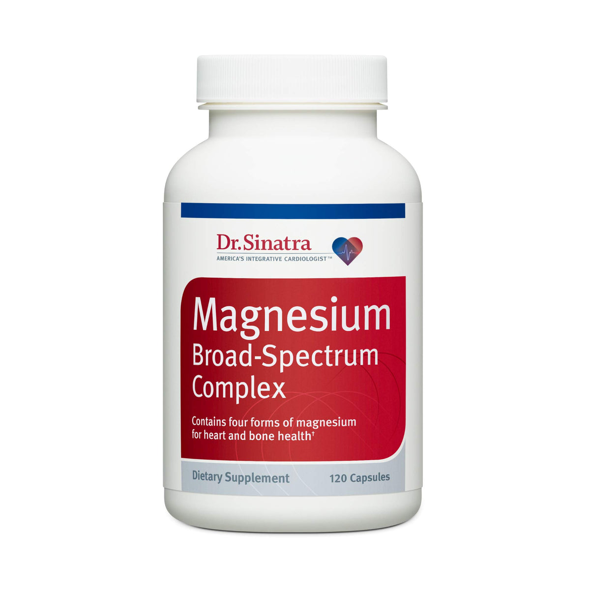 Dr. Sinatra Magnesium Broad-Spectrum Complex 400mg capsules front view