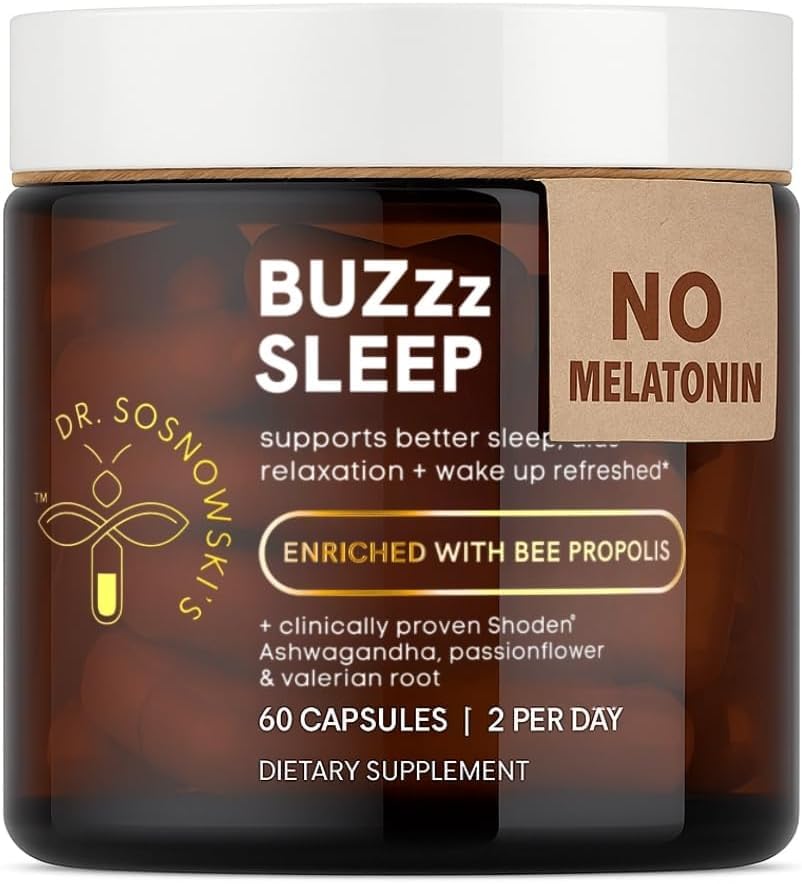 Dr Sosnowski's BUZzz Sleep Aid 60 Capsules front view