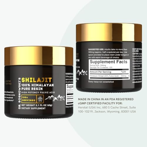 Dr Sosnowski's Pure Shilajit Resin in a lifestyle setting