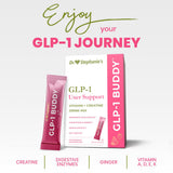 Dr. Stephanie's GLP-1 Buddy Drink Mix back view with ingredient list