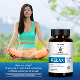 Dr. Stern daily wellness Sleep Supplement 68g with a glass of water