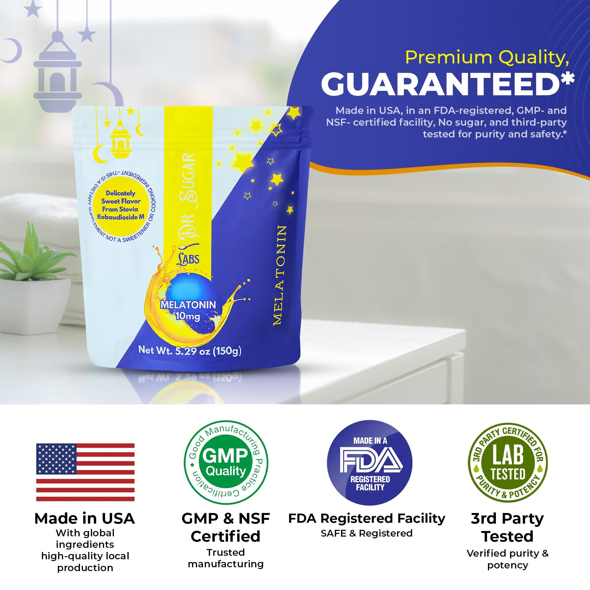 Dr Sugar Labs Sleep Aid Powder ingredients list