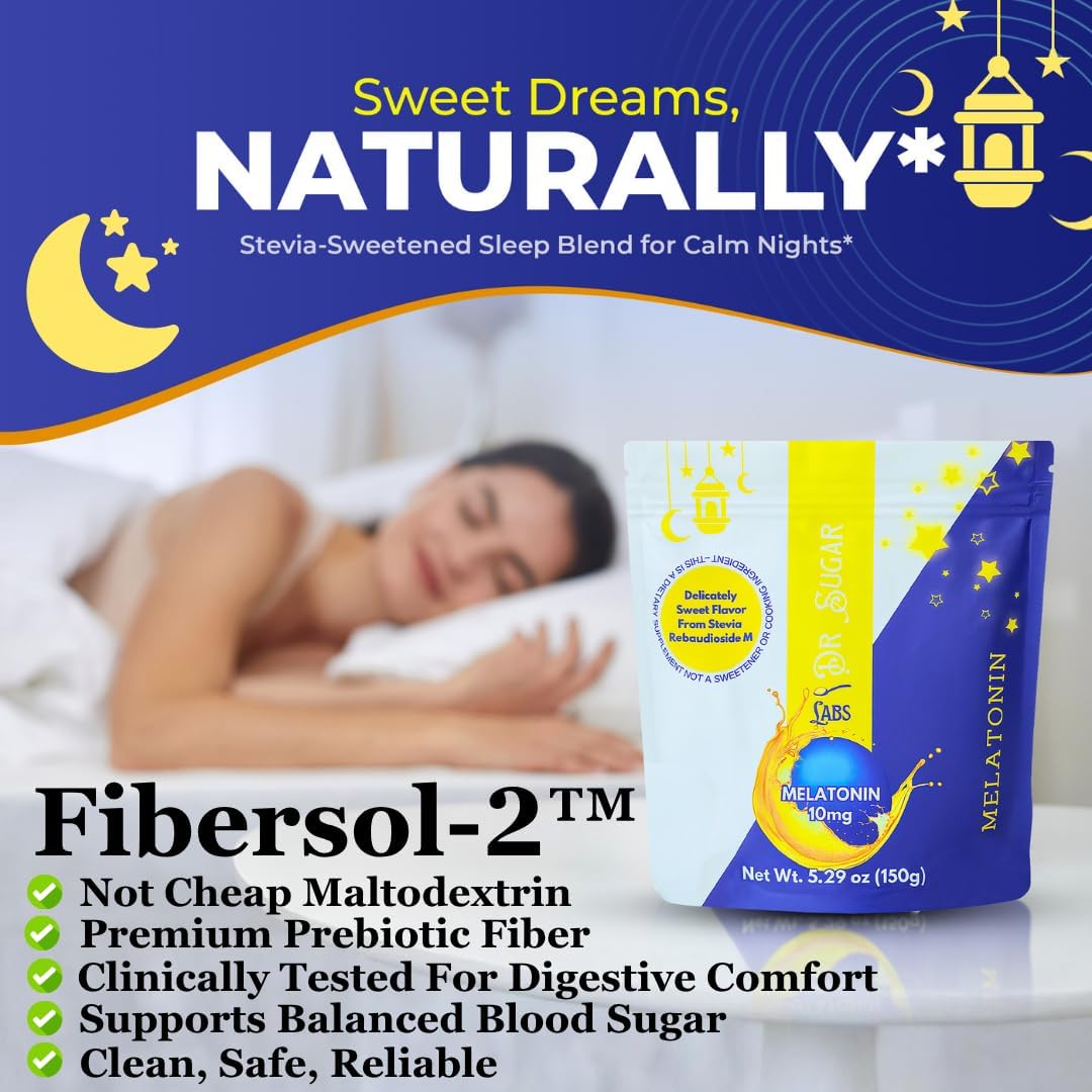 Dr Sugar Labs Sleep Aid Powder with a 5g scoop