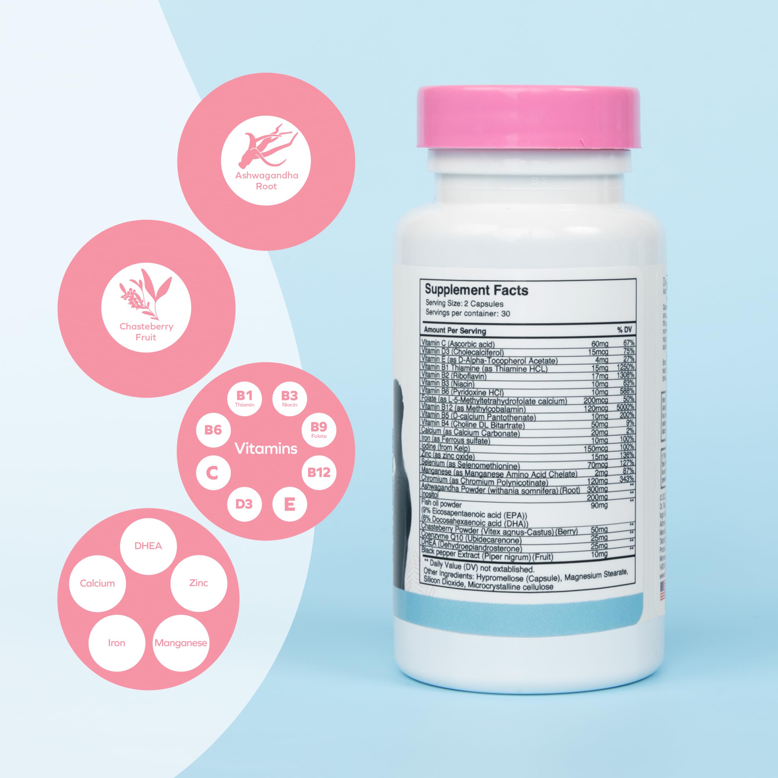 Dr. Talbot's Mom Fertility Support ingredients list