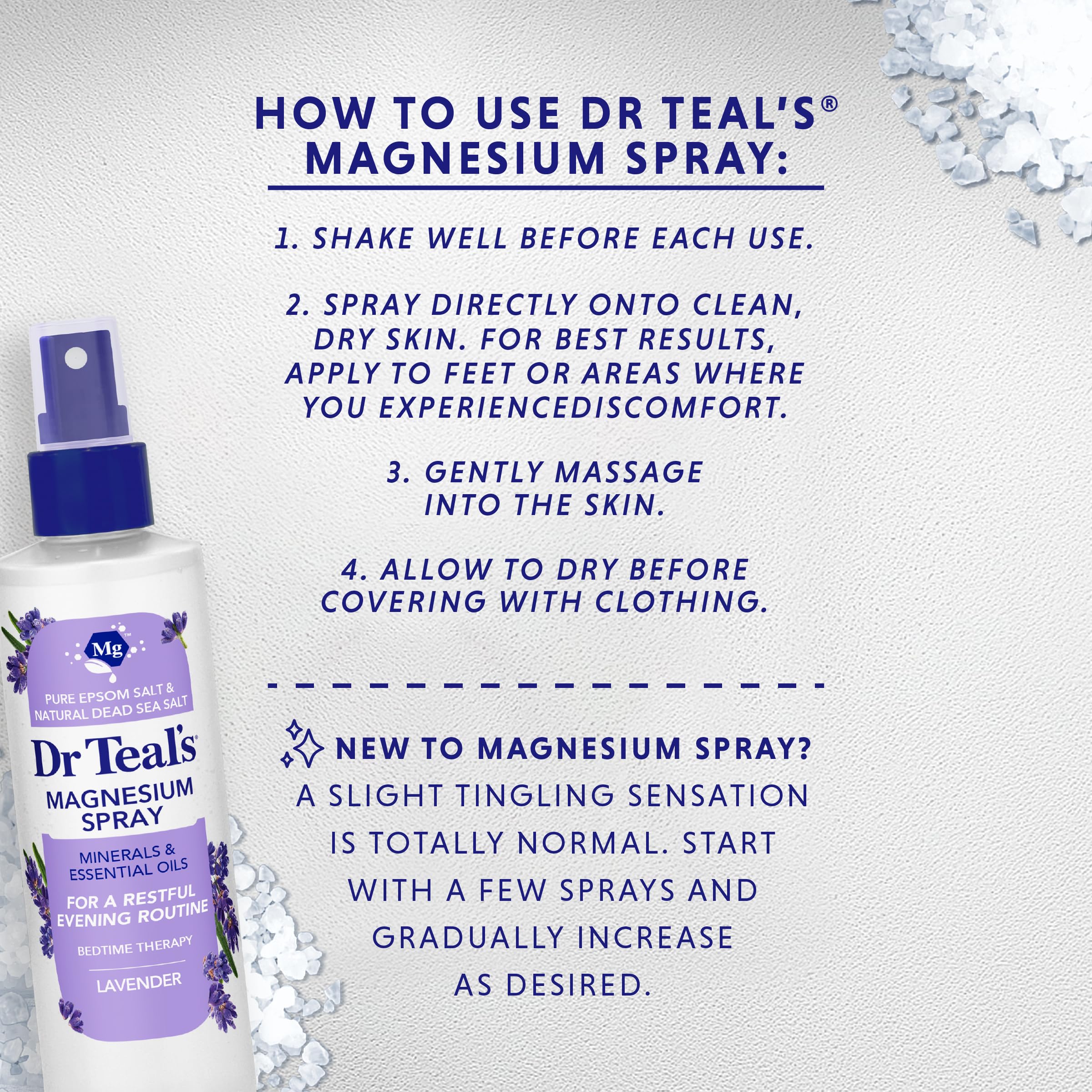 Dr Teal's Magnesium Spray 8 fl oz packaging
