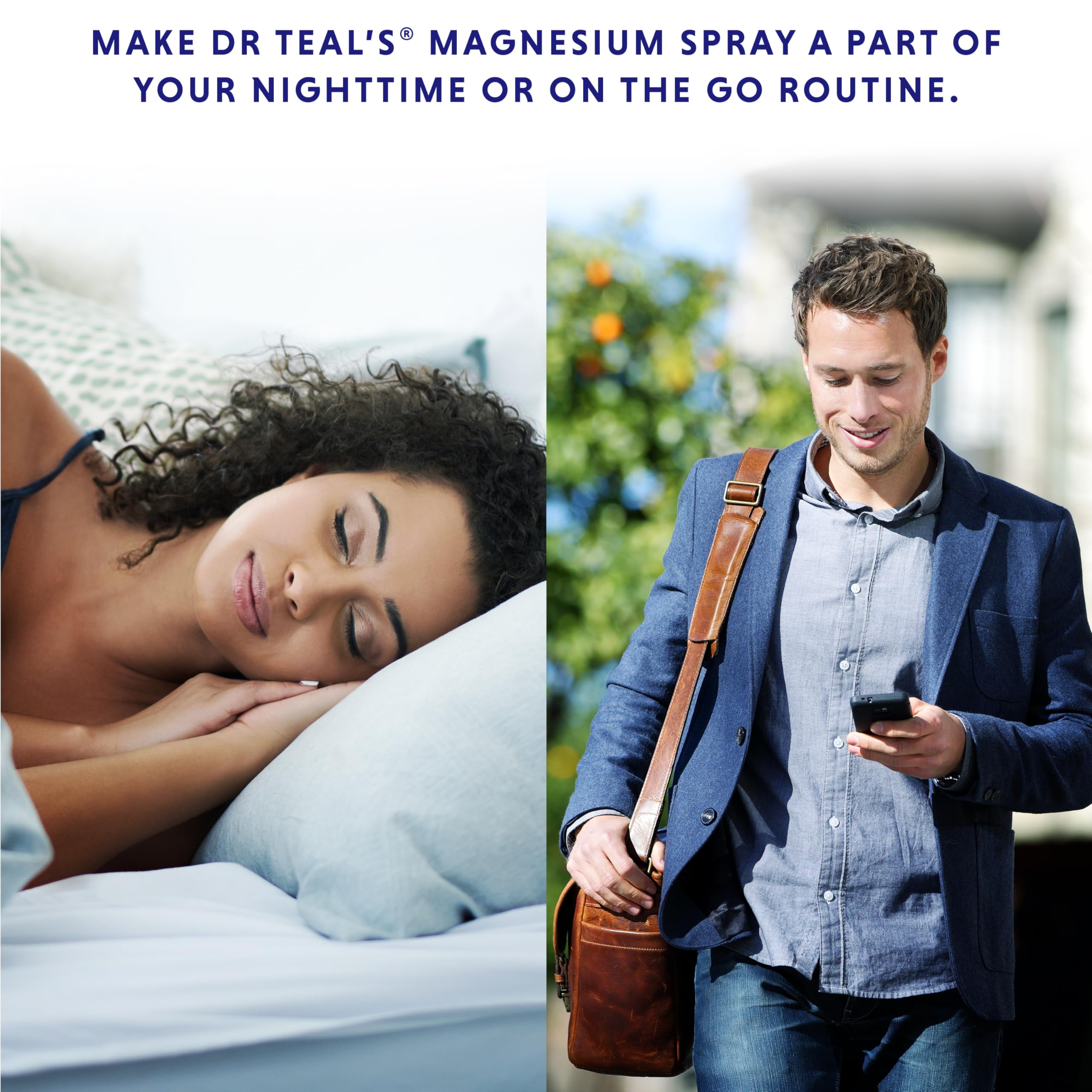 Dr Teal's Magnesium Spray 8 fl oz side view