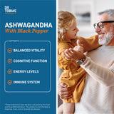 Dr. Tobias Ashwagandha 1300mg 60 Capsules back view