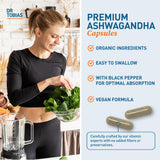 Dr. Tobias Ashwagandha 1300mg 60 Capsules with packaging