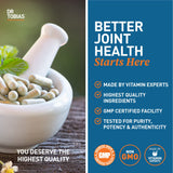 Dr. Tobias Chondroitin Sulfate Joint Support Supplement capsules in hand